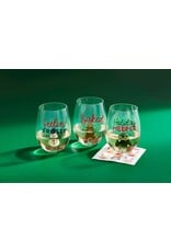 Mud Pie Gingerbread Man Icon Wine Glass