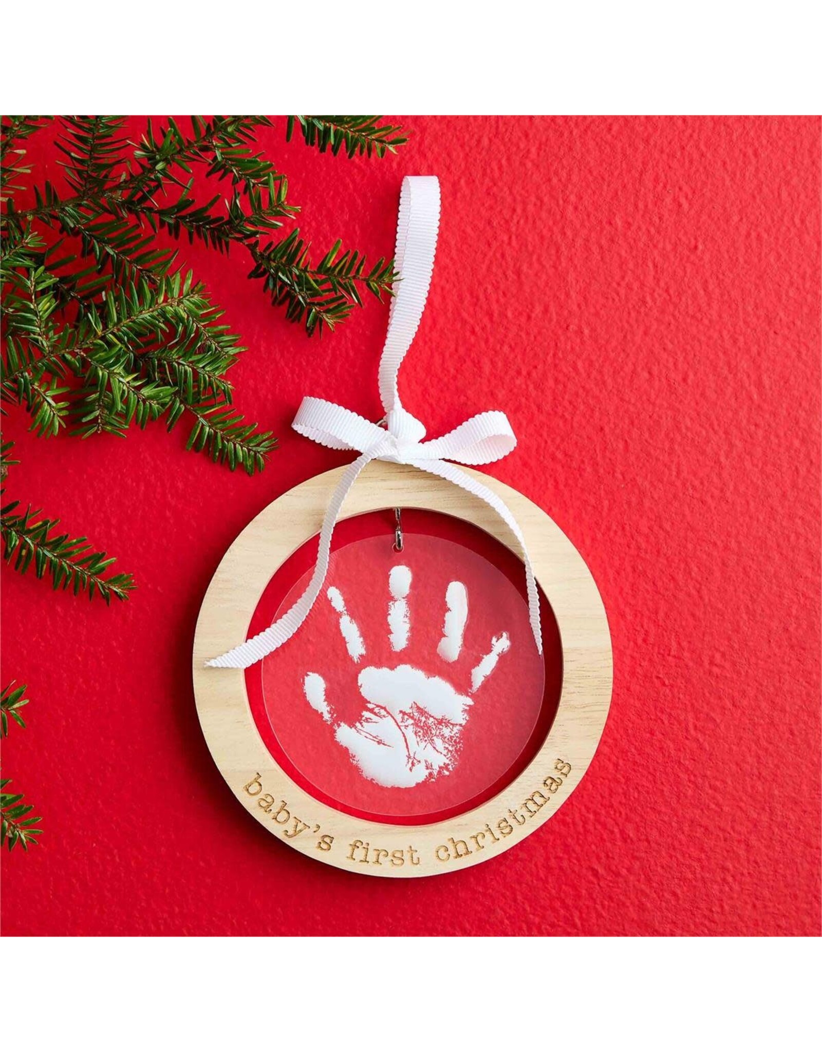 Mud Pie Baby's First Handprint Ornament Kit