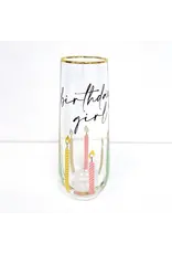 8 Oak Lane/Faire Birthday Girl Stemless Champagne Glass 8 Oak Lane/Faire Birthday Girl Stemless Champagne Glass
