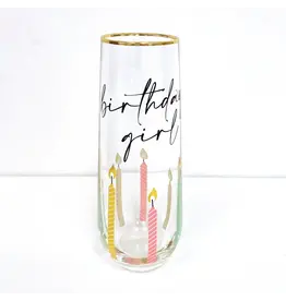 8 Oak Lane/Faire Birthday Girl Stemless Champagne Glass
