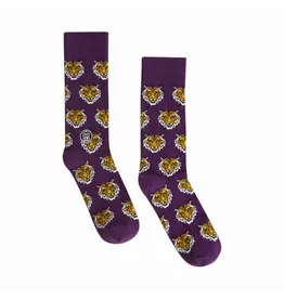 Bonfolk Tiger Purple Socks