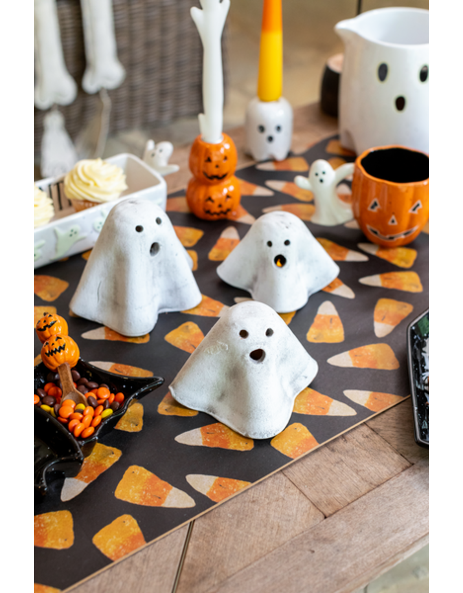 Mud Pie Large Ghost Votive