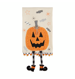 Mud Pie Jack-O-Lantern Dangle Leg Towel