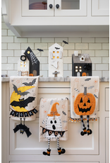 Mud Pie Jack-O-Lantern Dangle Leg Towel
