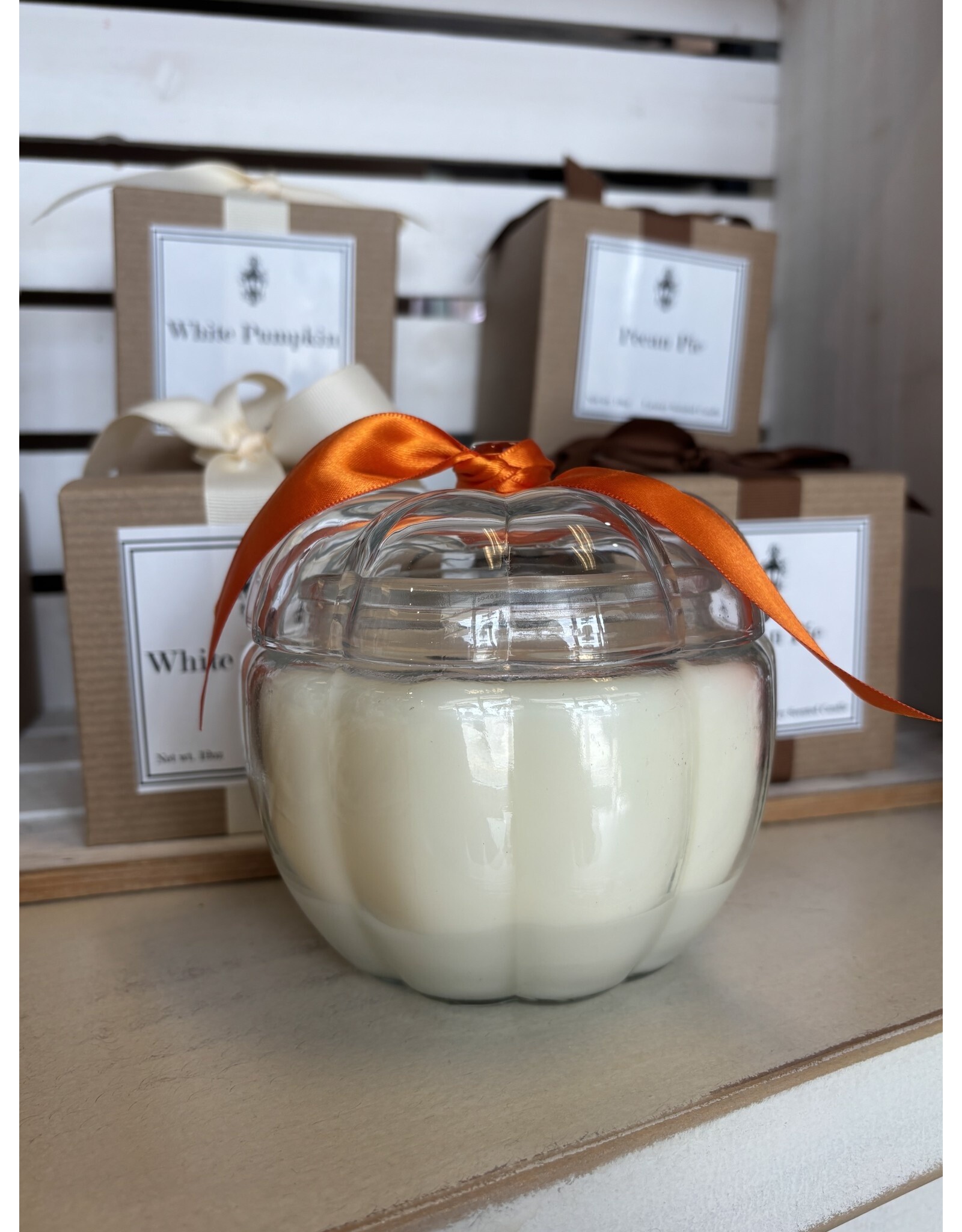 Southern Lights Candle White Pumpkin Clear Pumpin Candle