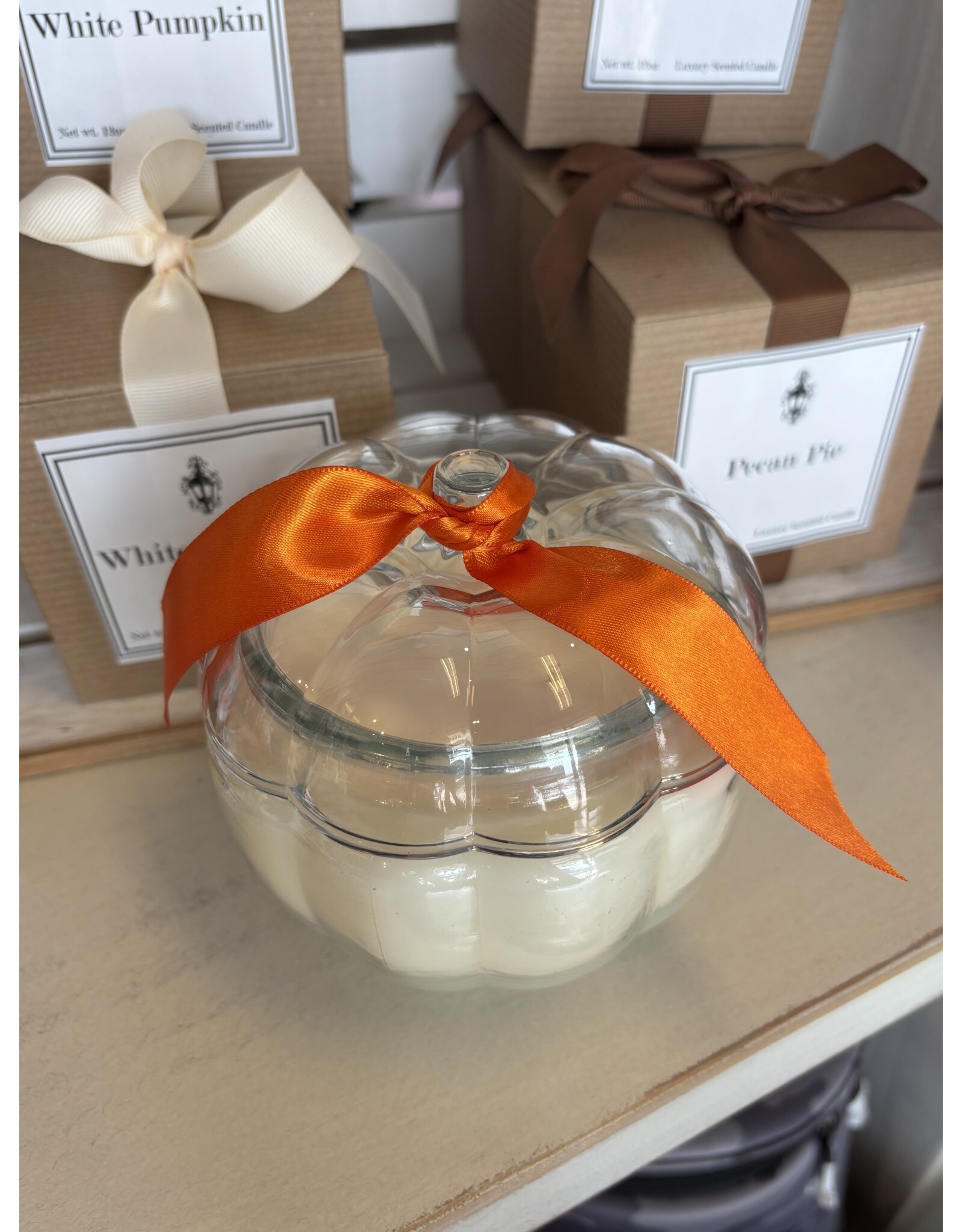 Southern Lights Candle White Pumpkin Clear Pumpin Candle