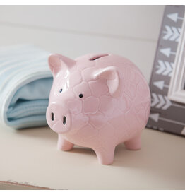 Evergreen Enterprises Classic Pink Ceramic Piggy Bank