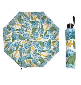 Evergreen Enterprises Coastal Citrus Hydrangeas Compact Manual Umbrella