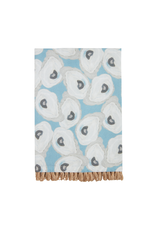 Mud Pie Blue Repeat Oyster Towel