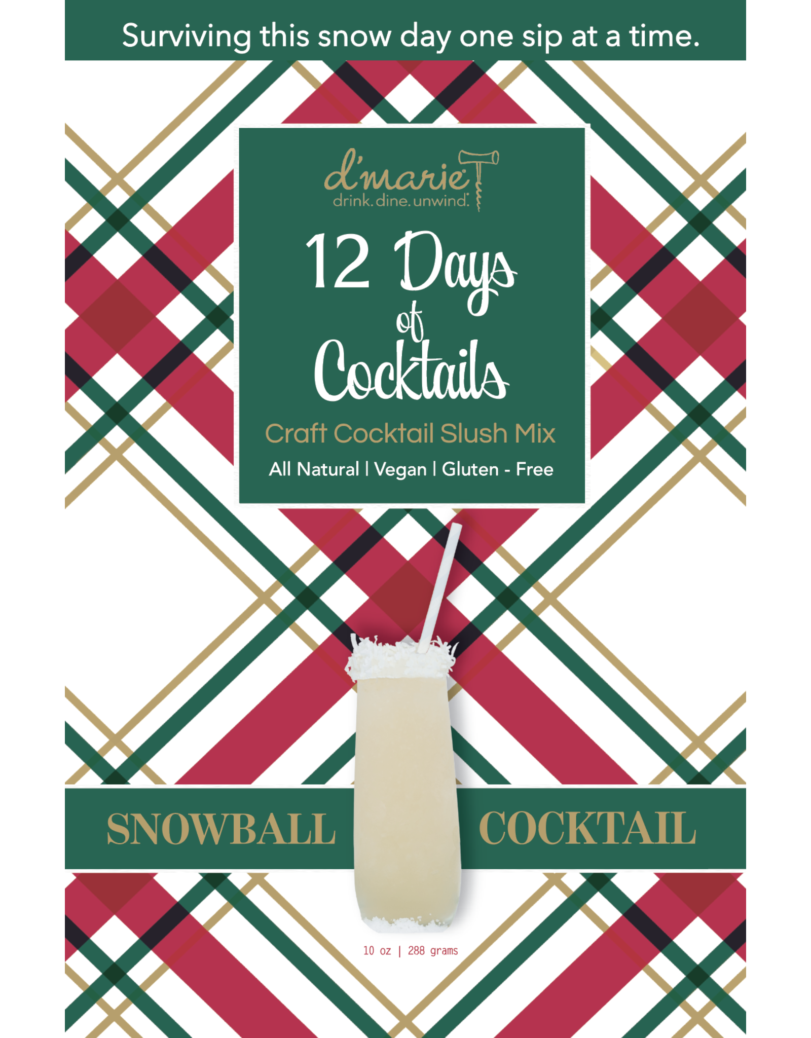 d'Marie/Portico Collection Snowball Cocktail Slush Mix