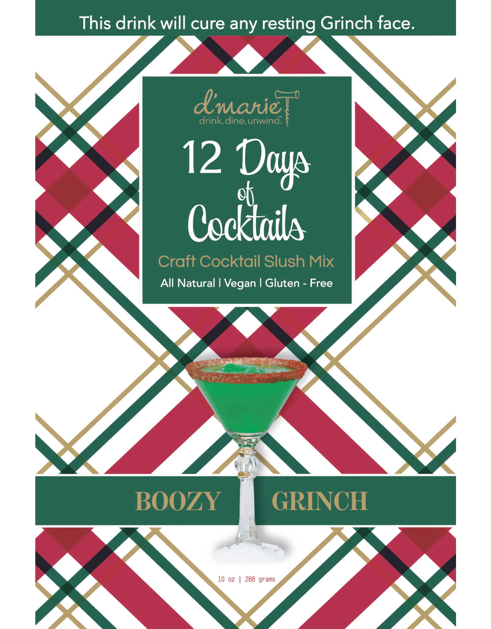 d'Marie/Portico Collection Boozy Grinch Cockyail Slush Mix