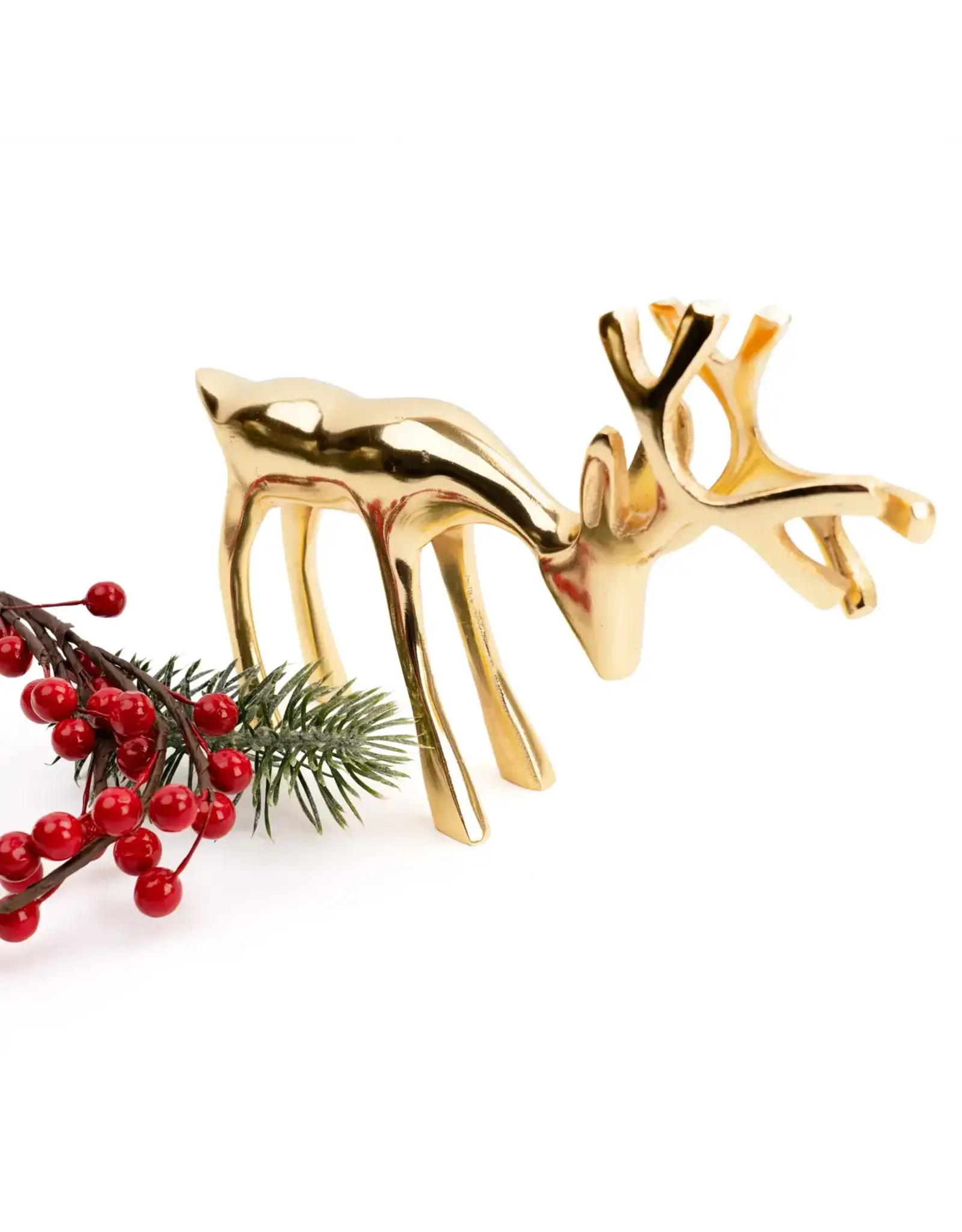 8 Oak Lane/Faire Gold Decorative Reindeer - Small