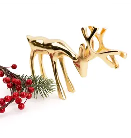 8 Oak Lane/Faire Gold Decorative Reindeer - Small