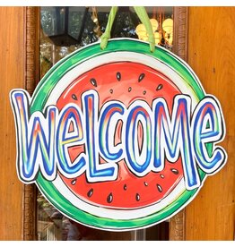 Home Malone Watermelon Welcome Door Hanger