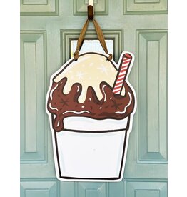 Art By Allie Chocolate Snoball Door Hanger