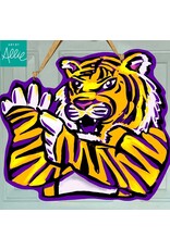 Art By Allie National Champs LSU Tiger Door Hanger Art By Allie National Champs LSU Tiger Door Hanger