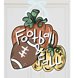 Art By Madicat Football & Fall Door Hanger