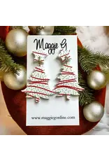 Maggie G/Faire Christmas Tree Snack Cake Earrings Maggie G/Faire Christmas Tree Snack Cake Earrings