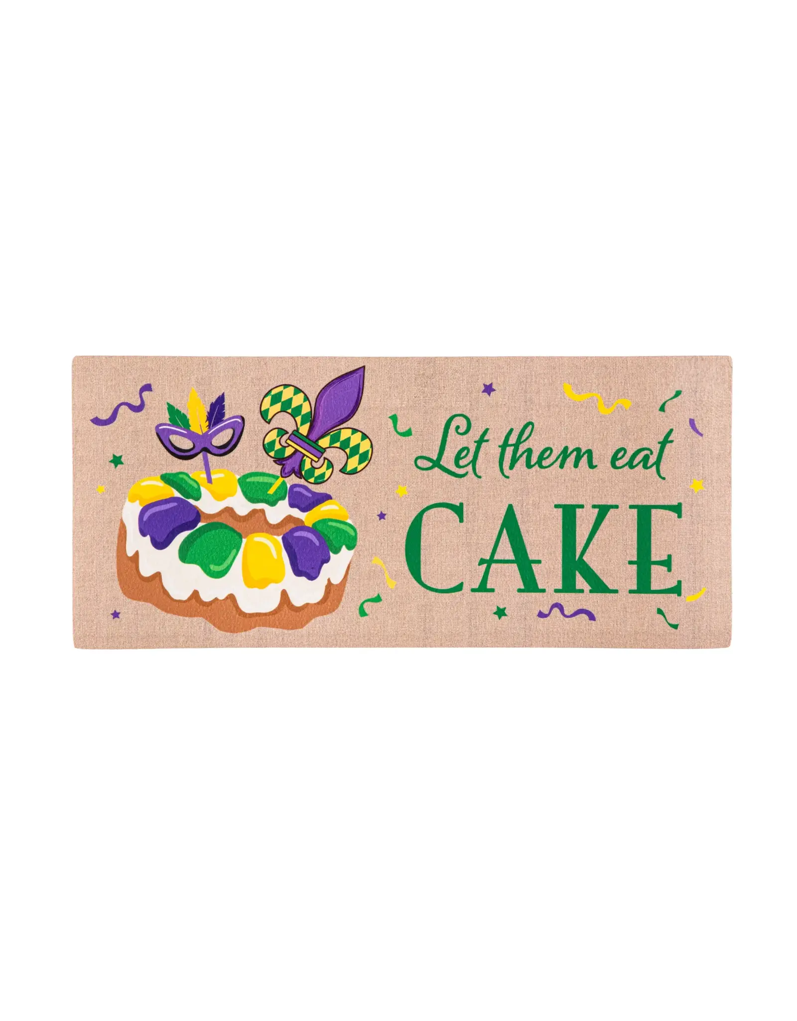 Evergreen Enterprises Mardi Gras Let Them Eat Cake Sassafras Switch Mat