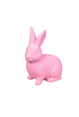 Evergreen Enterprises Flocked Bunny Ceramic Table Decor