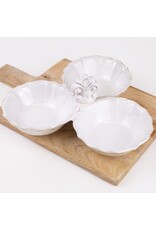 The Royal Standard Fleur de Lis Tri Server Antique White