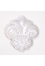 The Royal Standard Embossed Fleur de Lis Plate, 15.5x11.5