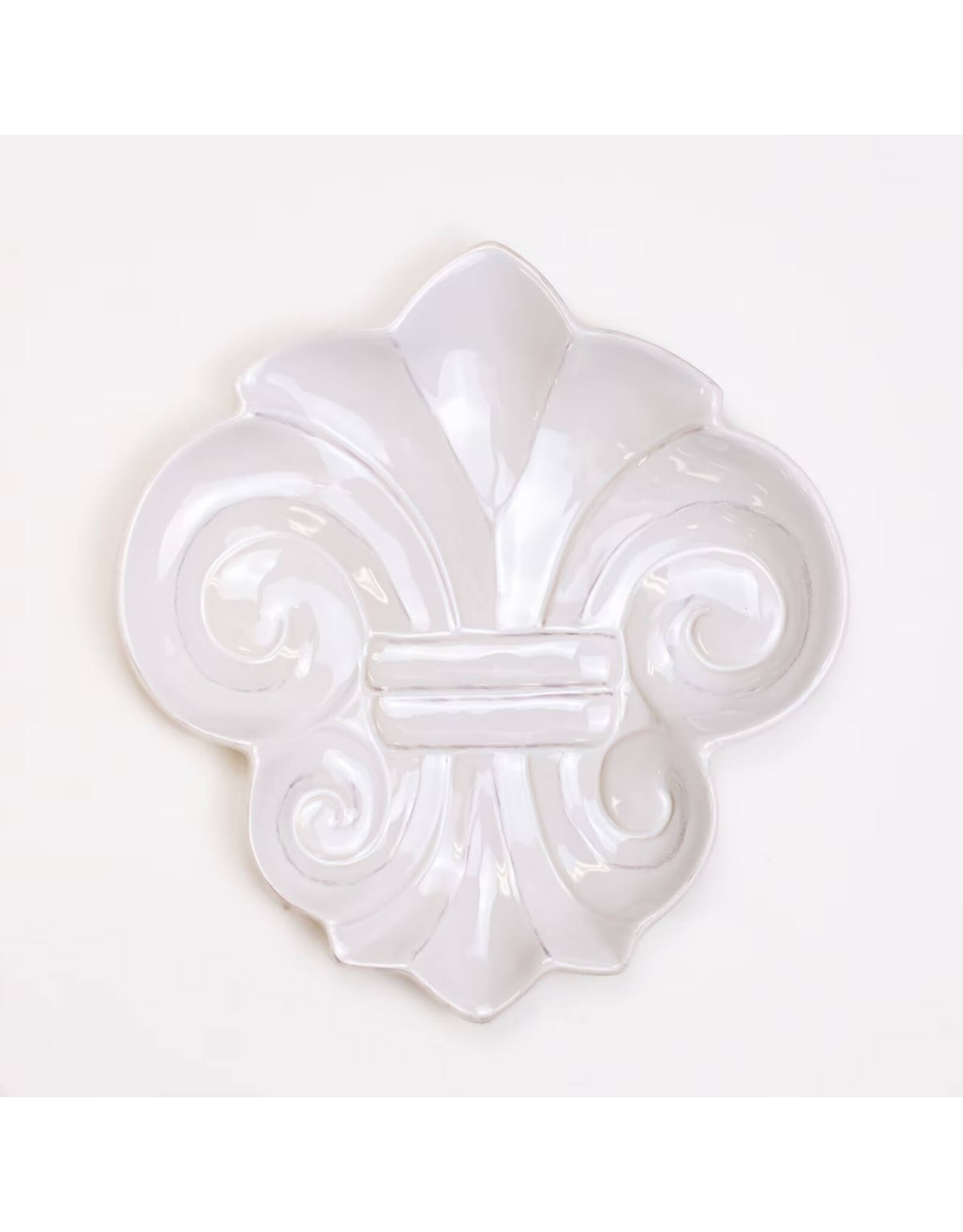 The Royal Standard Embossed Fleur de Lis Plate, 15.5x11.5
