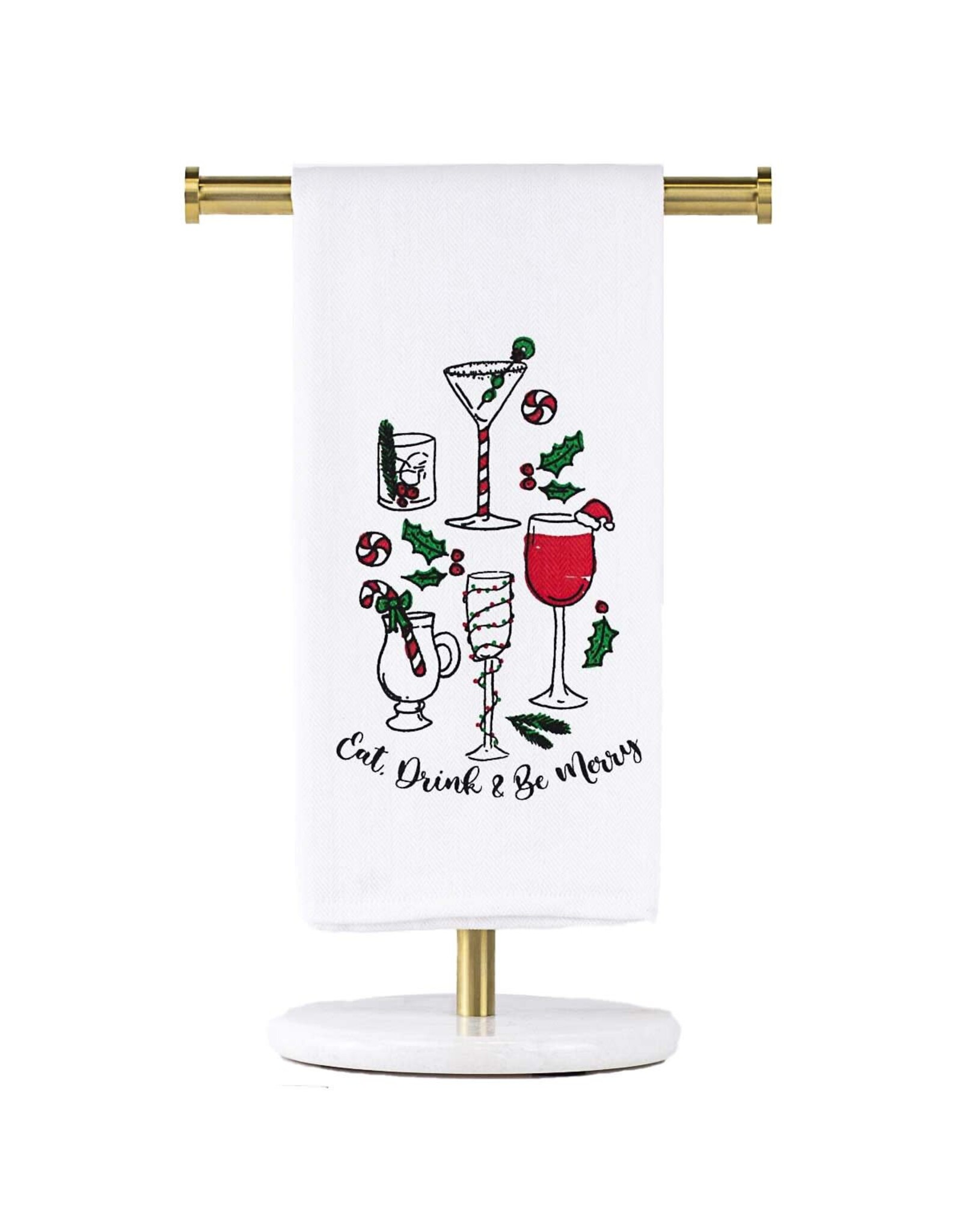 The Royal Standard Eat Drink & Be Merry Hand Towel