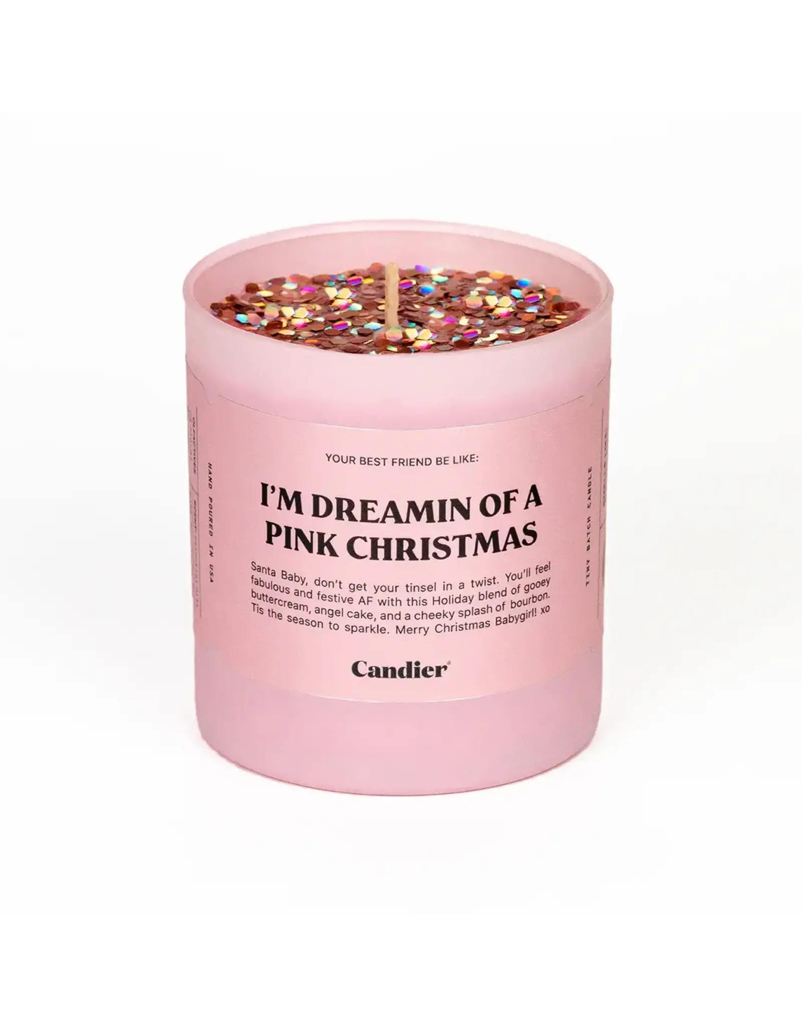Candier/Faire Dremaing of a Pink Christmas Candle