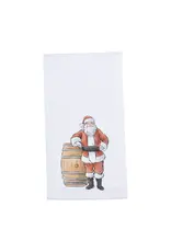 Barrel Down South/Faire Santa with Barrel Christmas Tea Towel