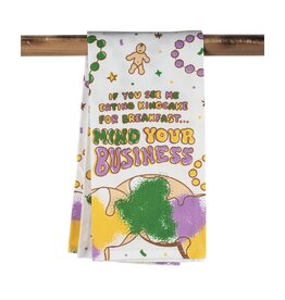 The Parish Line Kitchen Towel – If You See Me Eating King Cake