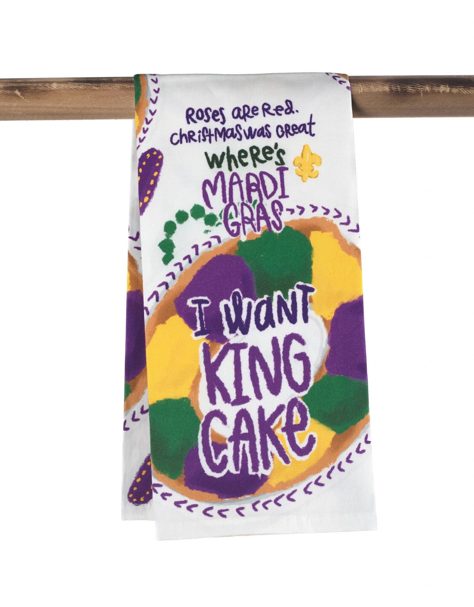 The Parish Line Kitchen Towel – Roses are Red King Cake