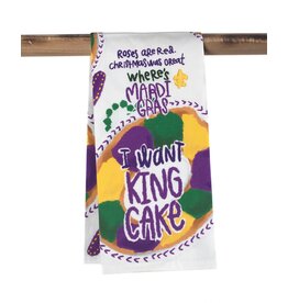 The Parish Line Kitchen Towel – Roses are Red King Cake