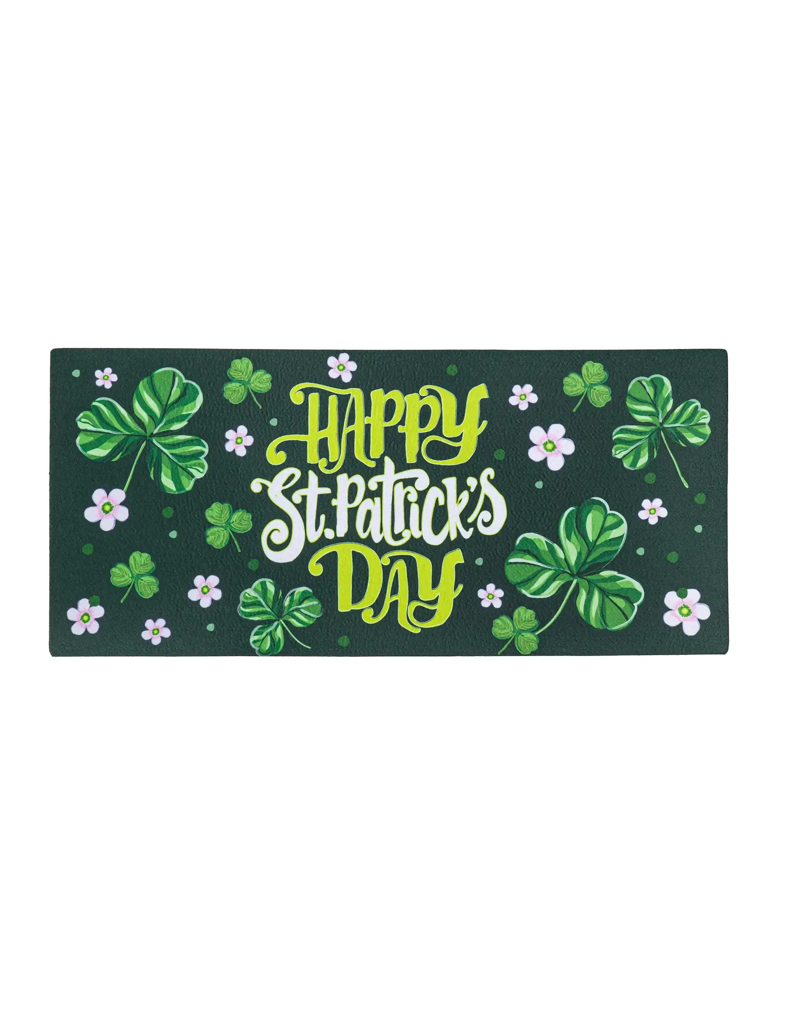 Evergreen Enterprises Happy St. Patrick's Day Shamrocks Sassafras Switch Mat