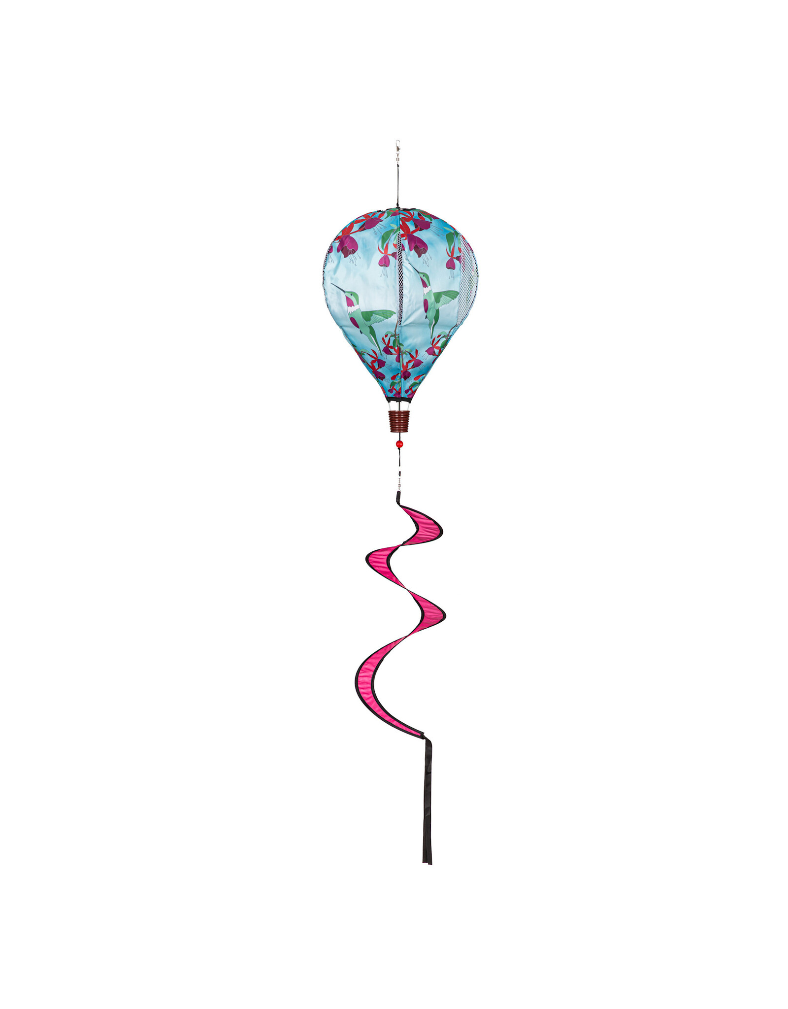 Evergreen Enterprises Hummingbird Feeding Animated Burlap Balloon Spinner