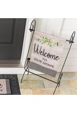 Evergreen Enterprises Wood Grain Welcome Garden Burlap Flag Evergreen Enterprises Wood Grain Welcome Garden Burlap Flag