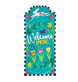 Evergreen Enterprises Welcome Spring Bunny Everlasting Impression Textile Décor