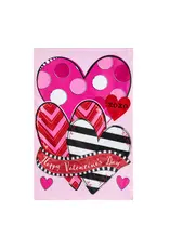 Evergreen Enterprises Happy Valentine's Day Sweethearts Applique Garden Flag