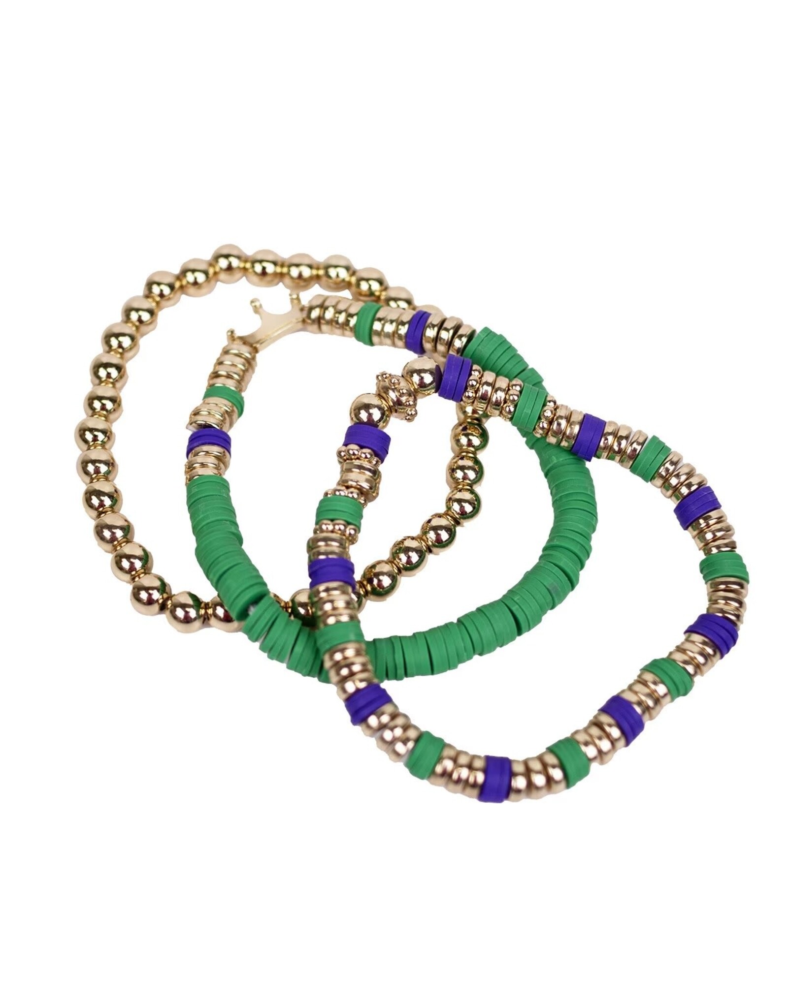 The Royal Standard Krewe Bead Stack Bracelet