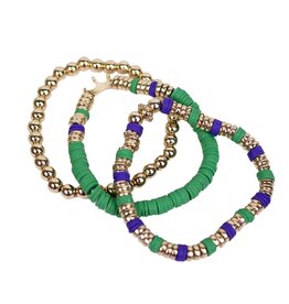 The Royal Standard Krewe Bead Stack Bracelet