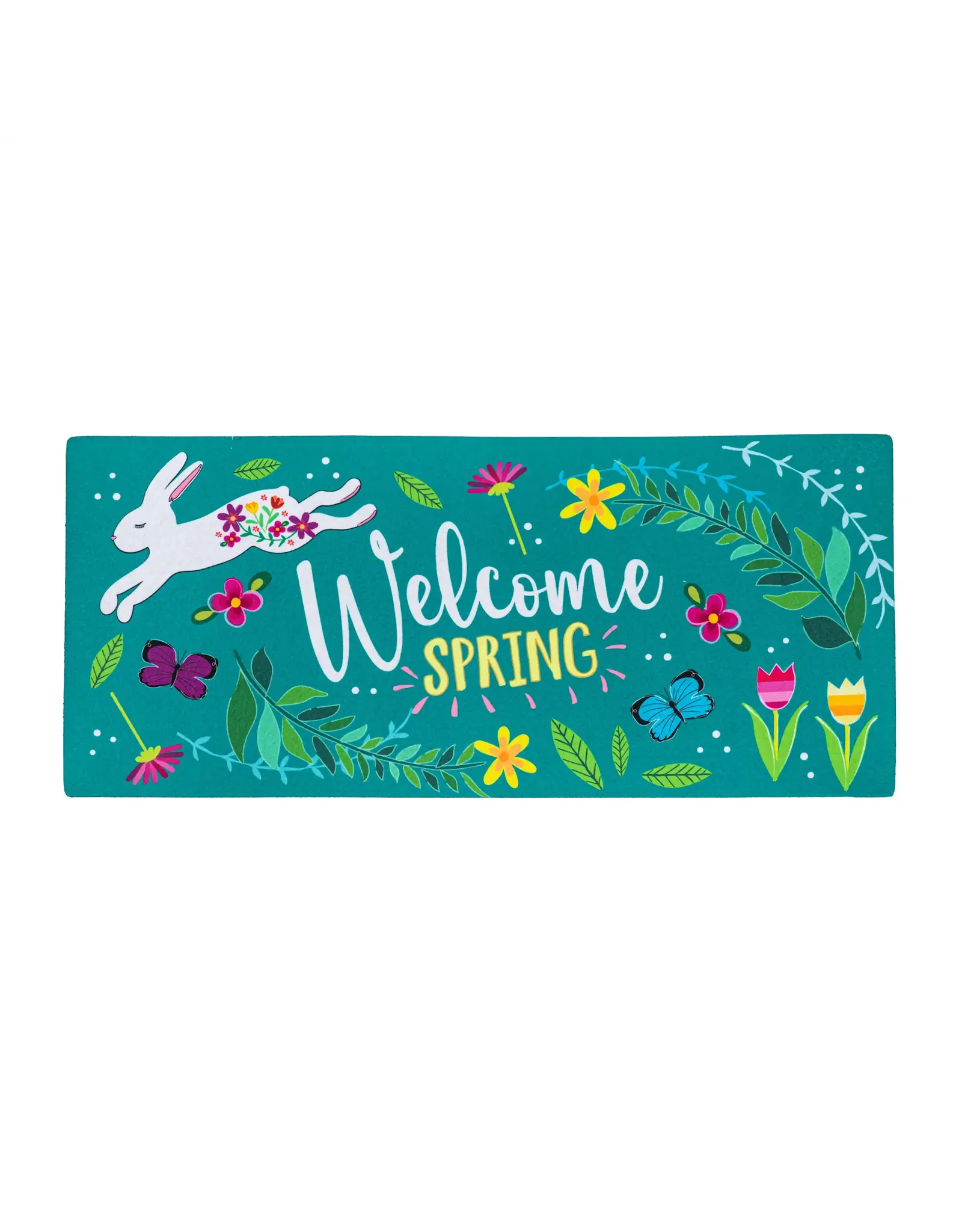 Evergreen Enterprises Welcome Spring Bunny Sassafras Switch Mat