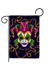Two Group Flag Co. Joker Mardi Gras Springtime Garden Flag Two Group Flag Co. Joker Mardi Gras Springtime Garden Flag