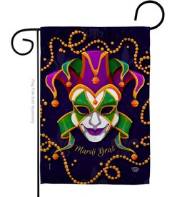 Two Group Flag Co. Joker Mardi Gras Springtime Decor Flag