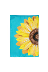 Evergreen Enterprises Sunflower Basic Applique Garden Flag Evergreen Enterprises Sunflower Basic Applique Garden Flag