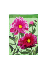 Evergreen Enterprises Peony Garden Applique Garden Flag Evergreen Enterprises Peony Garden Applique Garden Flag