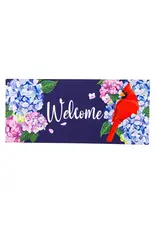Evergreen Enterprises Red Cardinal and Hydrangeas Sassafras Switch Mat