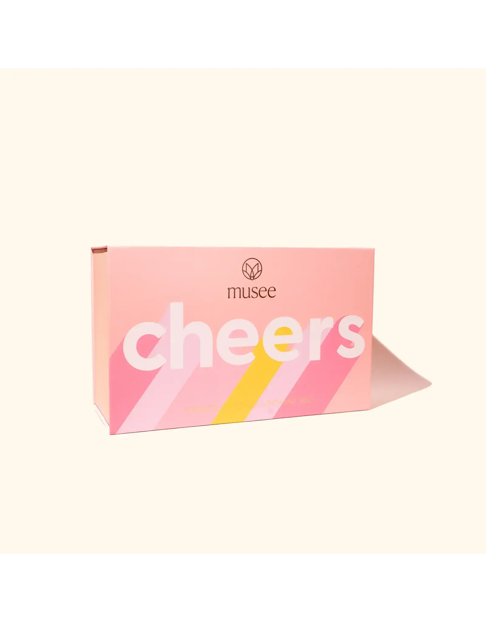 MUSEE BATH Cheers Wine Glass & Salt Box