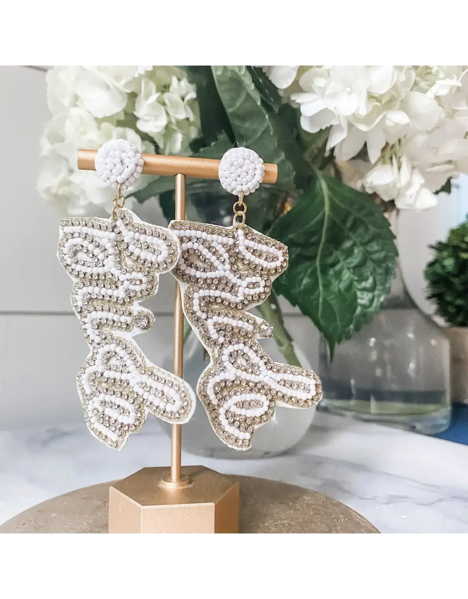 Brookhaven Baubles/Faire Bride Wedding Beaded Southern Statement Earrings