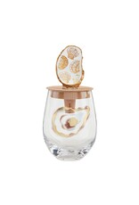 Mud Pie Single Oyster Wine Glass