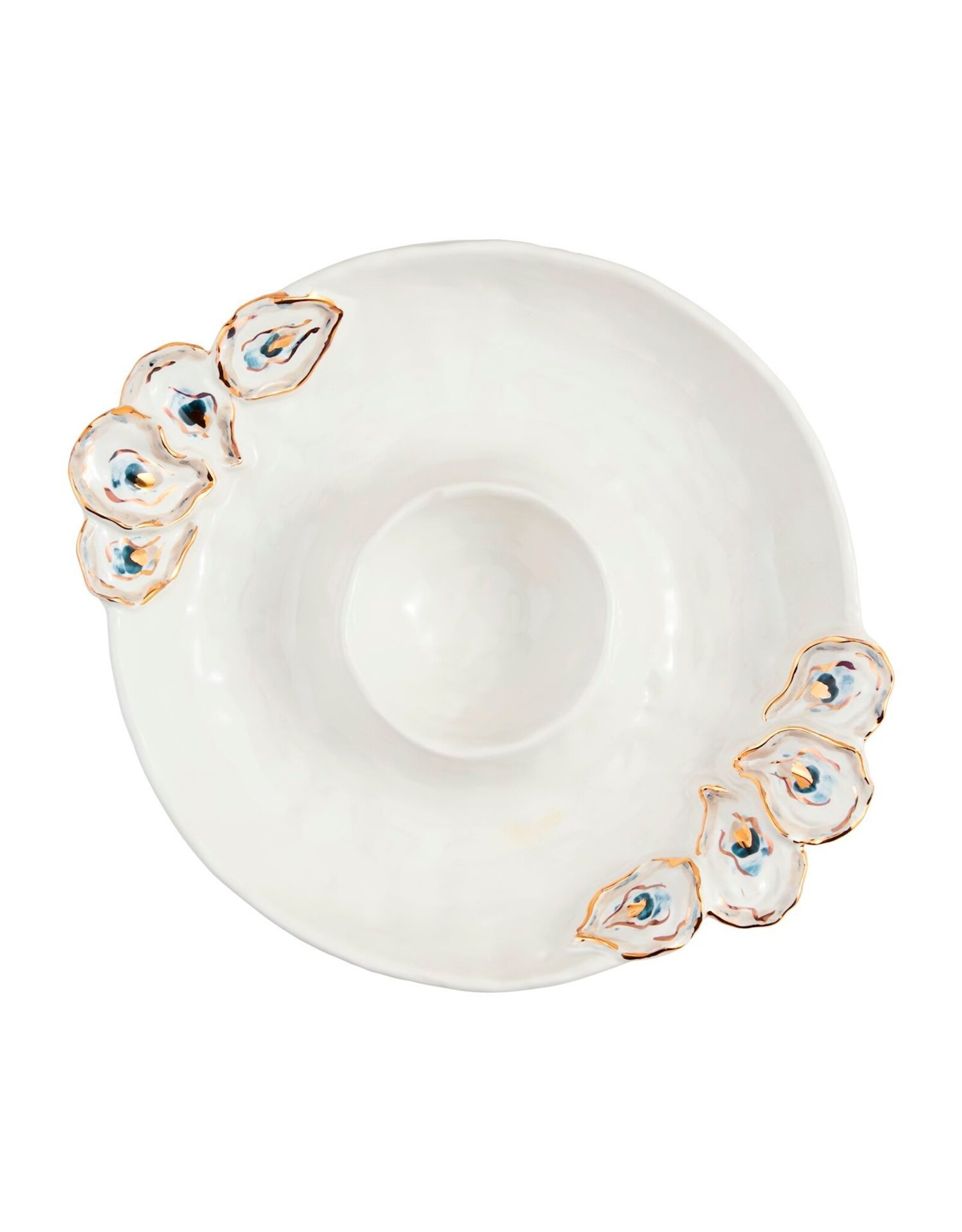 Mud Pie Oyster Chip and Dip Server